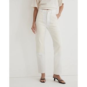 NWT Madewell The '90s Straight Jean: Two-Tone Workwear Edition Size 32